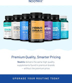 Nootrix Brain Boost Nootropic Supplement | Supports Memory, Mental Focus, Cognitive Health & Energy | Caffeine-Free, Promotes Healthy Mood & Brain Function w/Gingko Biloba & DMAE | 240 Capsules