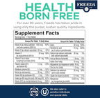 Freedavite Tiny Tablet - Moderate Multivitamin for Men and Women - Vitamin A, C, D, E, B1, B2, B6, B12, Biotin, Calcium, Zinc, Iron, Magnesium, Manganese, Copper, Selenium, Iodine - 100 Count