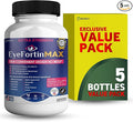 EyeFortin MAX Eye Health Supplement, 60 Capsules, Extra Strength with Lutein, Vitamins A C E B12, Bilberry Extract, 30 Day Supply (5)