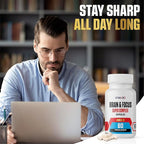 Brain & Focus Nootropic Super Complex Supplement for Brain Support and Performance, Improved Focus Memory and Mental Performance