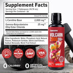 InnoSupps Volcarn 2000 - L-CARNITINE Advanced Energy Liquid | ATP Enhancer with GBEEC | Boosts Energy, Enhances Focus, Caffeine Free, No Artificial Sweeteners | 32 Servings (Rainbow Sherbet)