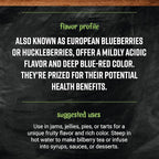 Frontier Bulk Bilberry Berry Whole, 16 Ounce