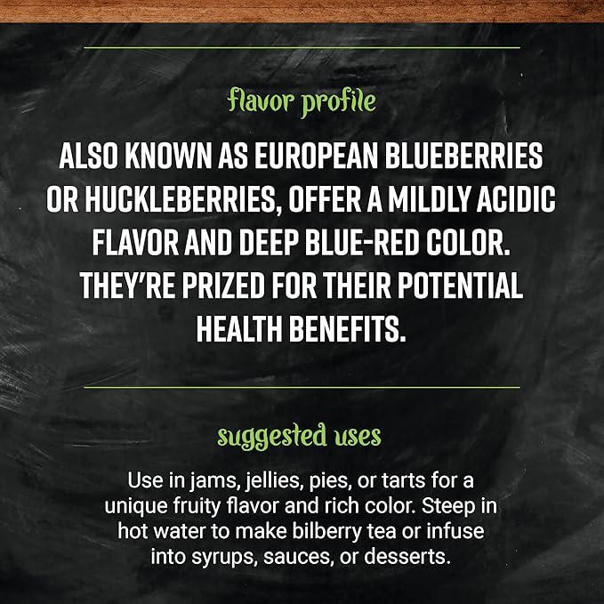 Frontier Bulk Bilberry Berry Whole, 16 Ounce