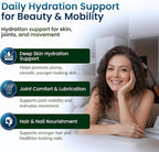 ForestLeaf Hyaluronic Acid Supplements | 100mg High Bioavailable Dietary Hyaluronic Acid Powder Capsules + 50mg VIT C | Supports Skin Hydration, Joint Lubrication, Anti-Aging, Hair & Nails | 120 Caps