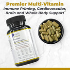 Premier Research Labs Multi-Vitamin - Immune, Brain & Heart Support | with Prebiotics and Postbiotics | Vegan Capsules for Men & Women. Gluten & Soy Free - 120 Plant-Sourced Capsules