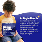 Begin Health Growing Up Prebiotics for Kids 84-Packs | Prebiotic Soluble Powder Stool Softeners and Digestive Gut Health Supplement | Ideal to Mix with Kids Daily Beverages and Soft Foods - Unflavored