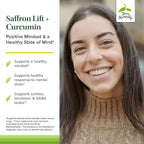 Terry Naturally Saffron Lift + Curcumin - Herbal Supplement with Curcumin - Non-GMO Saffron & Brain Curcumin Capsules - Concentration & Relaxation Support Supplement - 60 Capsules