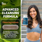 Dr. Tobias Colon Cleanse - Constipation Relief & Gut Health Support for Women & Men | 14 Day Colon Cleanser for a Gentle Colon Detox & Gut Flush 24 Capsules (1–2 Daily)