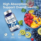Sciatic Nerve Health Support Supplement - 120 Capsules Advanced Nerve Comfort Formula with R-ALA and Vitamin B Complex - Soothes Leg & Back Discomfort, Supports Nerve Function