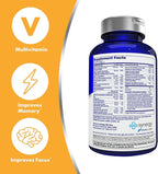 Focus Factor Adults Brain and Vision Supplement, 120 Count - Eye Vitamin, Mineral Supplement & Complete Multivitamin w/Lutein & Zeaxanthin – Brain Supplement for Focus, Concentration, Memory