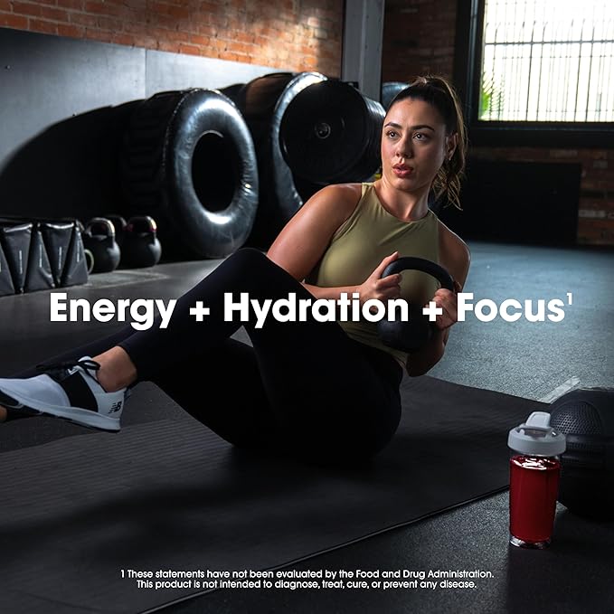 Optimum Nutrition Amino Energy Powder Plus Focus, with BCAA, Electrolytes, and Caffeine, Fruit Punch, 30 Servings (Packaging May Vary)