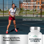 Potassium Citrate 800mg – 150 Veg Capsules | Provides 306mg Elemental Potassium per Serving | Supports Electrolyte Balance & Daily Wellness | Non-GMO, Gluten-Free Mineral Supplement