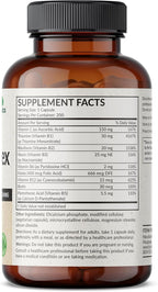 Futurebiotics Vitamin B Complex with Vitamin C Supports Energy Production, Nervous System & Immune Support - Non-GMO, 200 Vegetarian Capsules