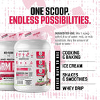 Axe & Sledge Farm Fed 100% Whey Protein Isolate | 25g Protein | Low Carb, Low Sugar, Gluten Free | Protein Powder for Men and Women | Keto | Made in the USA | 28 Servings, Strawberry Milkshake
