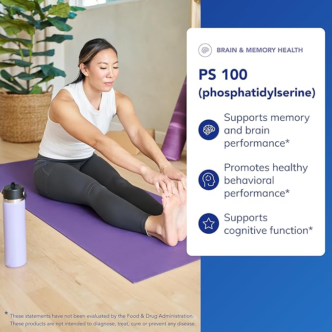 Pure Encapsulations PS 100 | Phosphatidylserine Amino Acid Supplement for Brain and Memory* | 120 Capsules