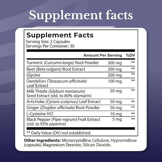 Liver Renew - Liver Cleanse Detox & Repair - Liver Support Supplement with Artichoke Extract, Milk Thistle, Dandelion and Turmeric - 120 Capsules