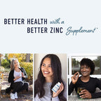Chelated Zinc Supplements | Zinc Glycinate 30mg | Highly-Absorbable TRAACS Chelated Bisglycinate, Vitamin B6 and BioPerine | Immune Support, Acne & Energy | Non-GMO, Gluten-Free | 120 Capsules