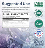 High Absorption Magnesium Bisglycinate Capsules - Clinically Validated Buffered and Chelated Magnesium Supplement - 1 Daily Vegan Capsule with Lab Verified Gentle 200mg Serving (2 Month Supply)