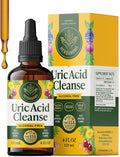 HERBAMAMA Uric Acid Cleanse Liquid Drops - Vegan Uric Acid Flush with Tart Cherry, Chanca Piedra & Dandelion Root Tincture - Non-GMO, Alcohol & Sugar-Free Supplement, 56-Day Supply