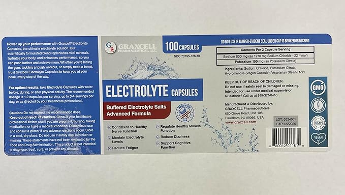 Electrolyte Capsules 100 Count