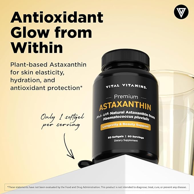 Vital Vitamins NAD+ 30 ct + Astaxanthin 60 ct