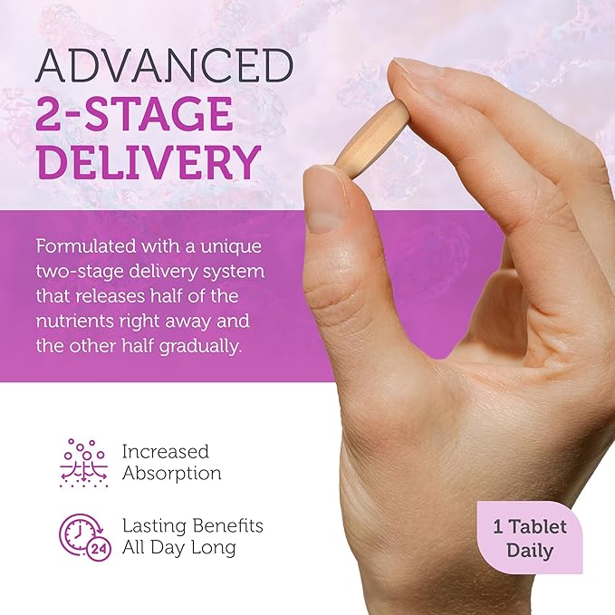 Zahler B-Complex Vitamins for Women & Men - Vitamin B Complex - B Vitamins Complex with B1 B2 B3 B5 B6 B7 B9 B12 - Advanced 2-Stage Delivery System - Gluten Free Kosher Non-GMO VIT B (120 Tablets)