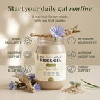 The Fiber Gel High Dietary Fiber Prebiotic Gel Formula — 100% Natural & Clean Label — Plant-Based Psyllium Husk & Inulin Complex — Keto Friendly, Vegan, No Added Sugar — Original, 32 oz