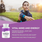 VIMERGY Magnesium Glycinate – Stress Support – Chelated to Avoid Tummy Upset*– Promotes Heart Health & Energy*– Kosher, Vegan Gluten-Free – 60 Caps