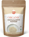 SPICY ORGANIC Organic Ashwagandha Root Powder – 8 oz. - Non-GMO, 100% Raw from India – Indian Ginseng (Withania Somnifera) – Natural Stress Support, Energy & Immune Health