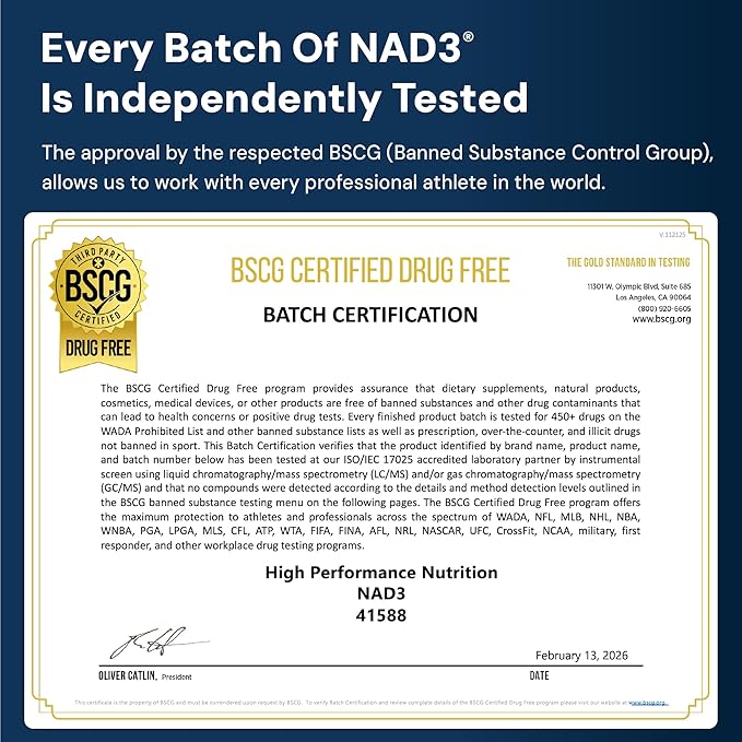HPN NAD3 Clinical NAD+ Booster, Cellular Health & Natural Energy - NAD Supplement for Healthy Aging, Metabolic Support, NRF2 & Longevity, Nicotinamide Riboside & NMN Alternative, 60ct, 30-Day Supply