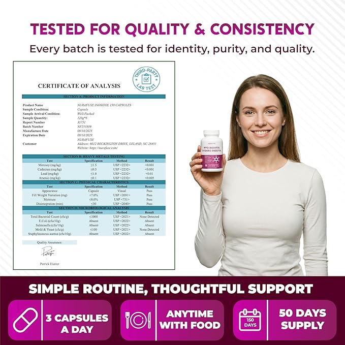High Potency Myo-Inositol & D-Chiro Inositol with Chasteberry, Cinnamon, Bitter Melon & Gymnema – Supports Optimal Hormone Balance, Healthy Metabolism*