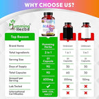 Humming Herbs NAD+ with Trans‑Resveratrol 600 mg per Serving. NAD Booster, Cellular Energy & Metabolism Support — 90 Vegetarian Capsules