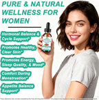 Myo Inositol & D-Chiro Inositol Supplement Liquid for Women- Ideal 40:1 Ratio Inositol Drops with MTHF Folate, Magnesium, Vitamin D, Supports Hormone Balance, Regular Cycles & Ovarian Health丨Vegan