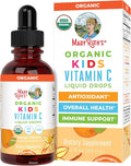 MARYRUTH'S Kids Vitamin C Drops | Vegan Immune Support Supplement for Ages 4-13 | Immune Support & Overall Health | Vitamin C from Organic Acerola Fruit Extract | 2oz