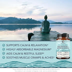 Magnesium Ashwagandha | Calming Magnesium Supplement for Adults | Relax, Rest, Calm Mood & Sleep Support | Mag Citrate & Oxide 400 mg + Ashwagandha 500 mg | Muscle Health & Stress Relief | 120 Ct