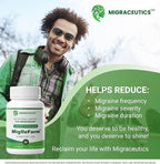 MigReForm – Doctor Formulated Nutritional Supplement and Migraine Wellness Support - Natural Migraine Health Formula with Magnesium, Vitamin B2 & CoQ10-60 Capsules for Women & Men