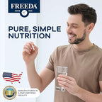 Freedavite Tiny Tablet - Moderate Multivitamin for Men and Women - Pure Vitamin A, C, D, E, B1, B2, B6, B12, Biotin, Calcium, Zinc, Iron, Magnesium, Manganese, Copper, Selenium, Iodine - 250 Count