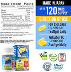 LABO Nutrition OmaxPure DHA Omega 3 Fish Oil | IFOS Certified High Strength rTG Omega 3 Fatty Acids Supplement with DHA & EPA - for Brain, Eye Prenatal Support | 120 Mini Softgels, 60 Servings