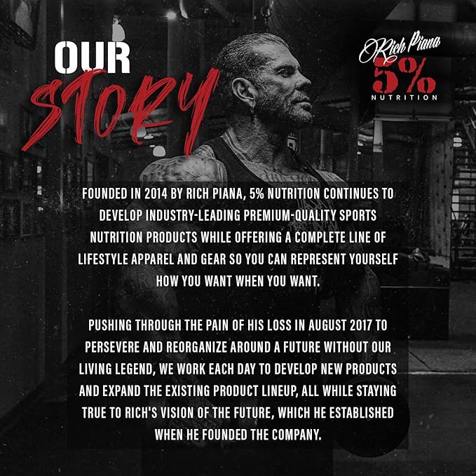 5% Nutrition Rich Piana Knocked Out Natural Sleep Aid | Post-Workout Recovery & Deep Sleep Supplement | GABA, Melatonin, Chamomile, Tyrosine, 5-HTP, & More | 7.3 oz, 30 Servings (Apple Cider)