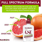 NutriBiotic – GSE, 2 Oz Liquid | The Original Grapefruit Seed Extract Premium Concentrate with Bioflavonoids | Potent Immune & Overall Health Support | Vegan, Gluten Free, Non-GMO