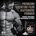 PMD Sports CG5 - Premium Creatine and L Glutamine Powder - Maximum Strength Power Recovery, Build Lean Muscle, Increase Performance - Pre-Workout and Post Workout - Cherry Vanilla Slush (30 Servings)
