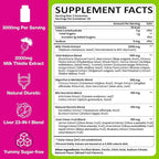 Liver Detox Cleanse & Repair, 2000 mg Milk Thistle Liver Detox, Liver Support Supplement with Glutathione, Dandelion Root, Turmeric & Artichoke, 23-in-1Herbal for Liver & Gut Health, Vegan, 60 Gummies