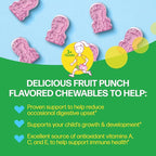 Culturelle Kids Complete Chewable Multivitamin + Probiotic For Kids, Ages 3+, 90 Count, Digestive Health, Oral Health & Immune Support - With 11 Vitamins & Minerals, including Vitamin C, D3 & Zinc