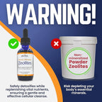 Mimi's Miracle Zeolites: Heavy Metal Detox Zeolite Supplement Drops with 70 Trace Minerals for Adults & Kids - Supports Cell Restoration, Immune & Digestive Tract Health (4 oz Bottle, 60 Day Supply)