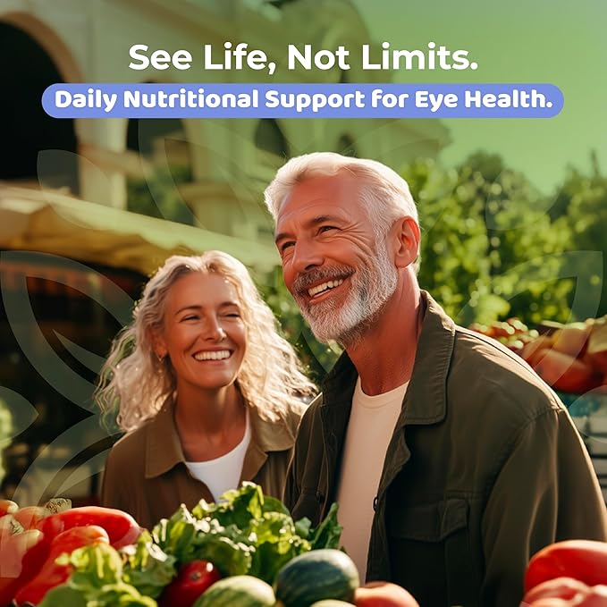 SightMax Eye Health Supplements - Eye Vitamins - with Bilberry, Eyebright, Lutein, Zeaxanthin & More Vitamins - Vegan, Non GMO, Gluten Free - 3.5 Oz - 30 Servings - Berry Rush Flavor