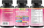 Myo Inositol Supplement, D-Chiro Inositol, Folate, DIM, Vitamin D3, B12, K2, Chromium, Bioperine, Ceylon Cinnamon, Zinc, Ashwagandha, Chasteberry, Magnesium, Berberine (90 Vegan Capsules)