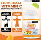 Liposomal Vitamin C Capsules - Enhanced Absorption, 60 Count