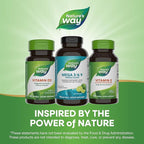 Nature’s Way Mega 3/6/9 Omega Blend, Supports Healthy Skin, Joints, Cardiovascular Function*, Fish, Flax, Borage Oil, 180 Lime Flavored Softgels (Packaging May Vary)
