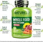 NATURELO Multivitamins for Teenage Girls/Boys, 60 Capsules, Whole Food Multivitamin with Minerals, Non-GMO, Vegetarian
