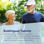 Superior Source No Shot Vitamin B-12 Methylcobalamin 10000 mcg, B-6 & Folic Acid 1200 mcg - Supports Brain & Heart Health - Aids Natural Energy Levels - 30 Sublingual Dissolving Tablets